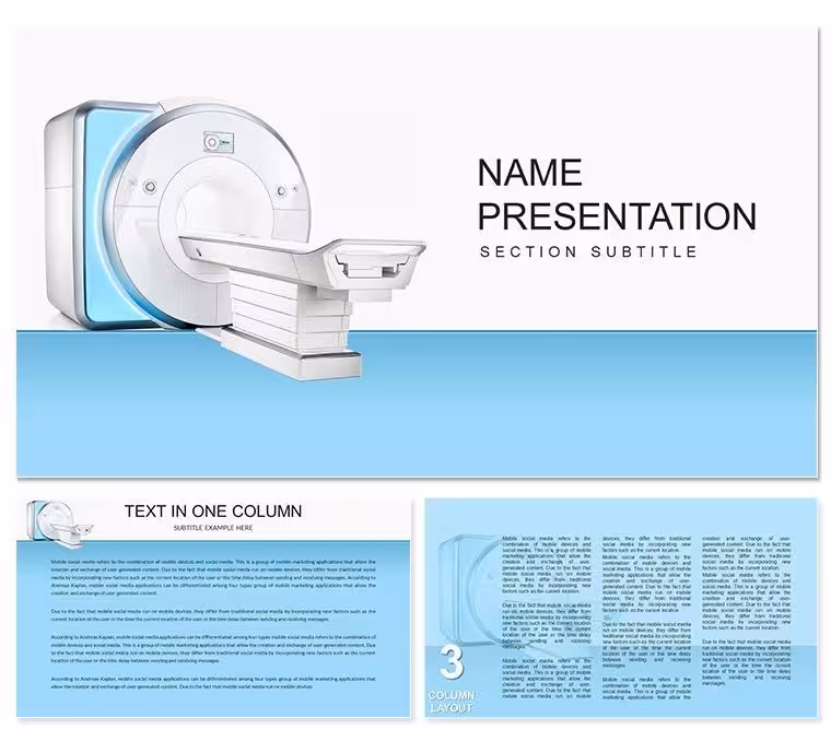 Magnetic Resonance Imaging PowerPoint template