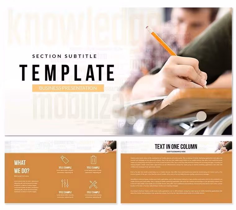 Education Portal PowerPoint Template