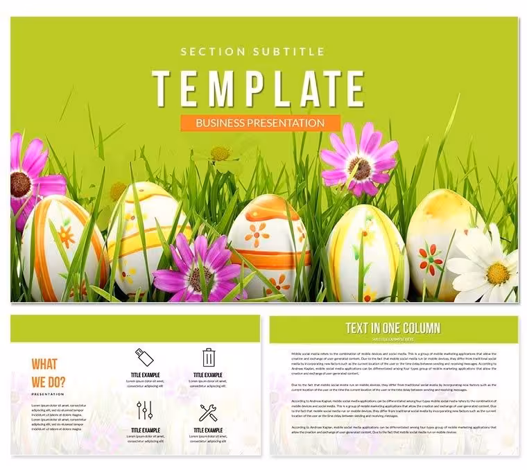 Easter eggs PowerPoint Templates