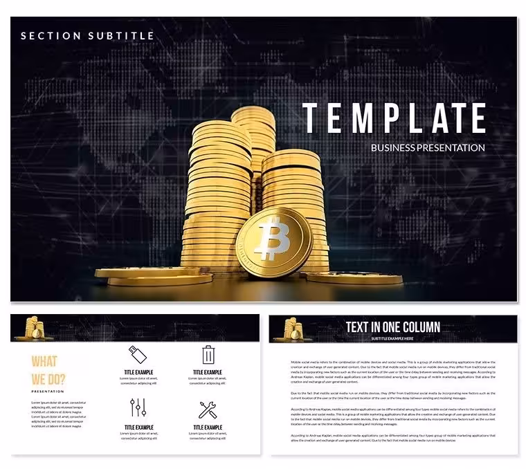 Cryptocurrency Exchange PowerPoint templates
