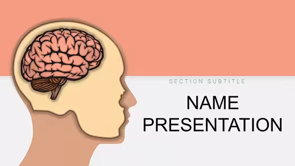 Brain Five Senses PowerPoint Template: Sensory Symphony in Slides