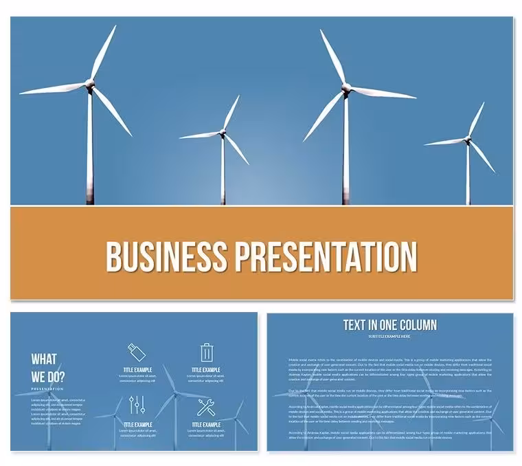 Wind Power and Renewable Energy PowerPoint Template