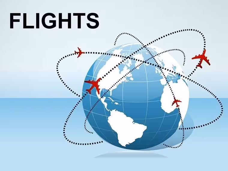 Flights PowerPoint Diagrams: Chart Your Path to Engaging Aviation Narratives