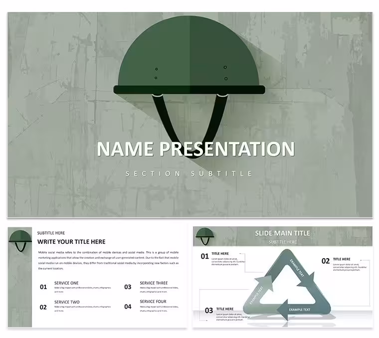 Military Protection Keynote Template: Safeguard with Superior Slides