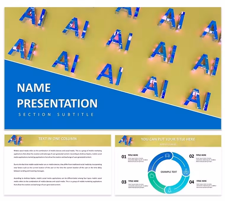 Dynamic AI PowerPoint Template for Tech Visionaries