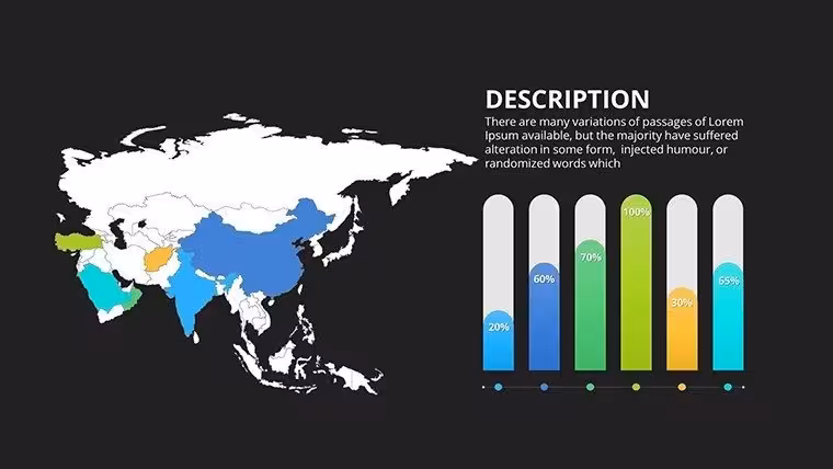 North America - Widescreen Maps of World for PowerPoint presentation