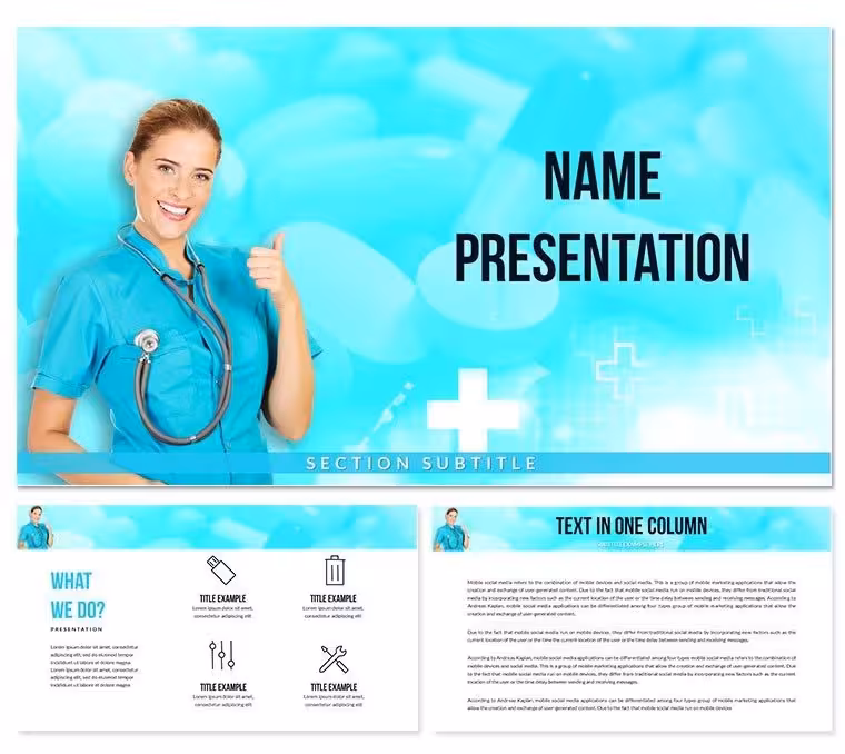 Health Doctor Consultation PowerPoint Template | Professional Presentation