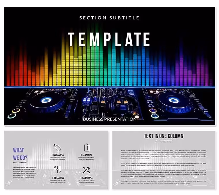 DJ Music Tools PowerPoint templates