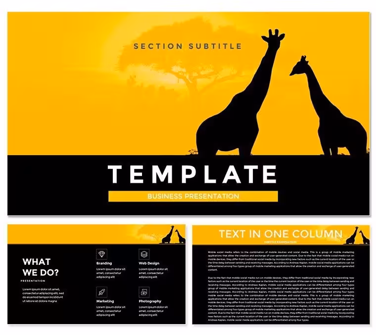 Safaris African Travel Presentation Templates