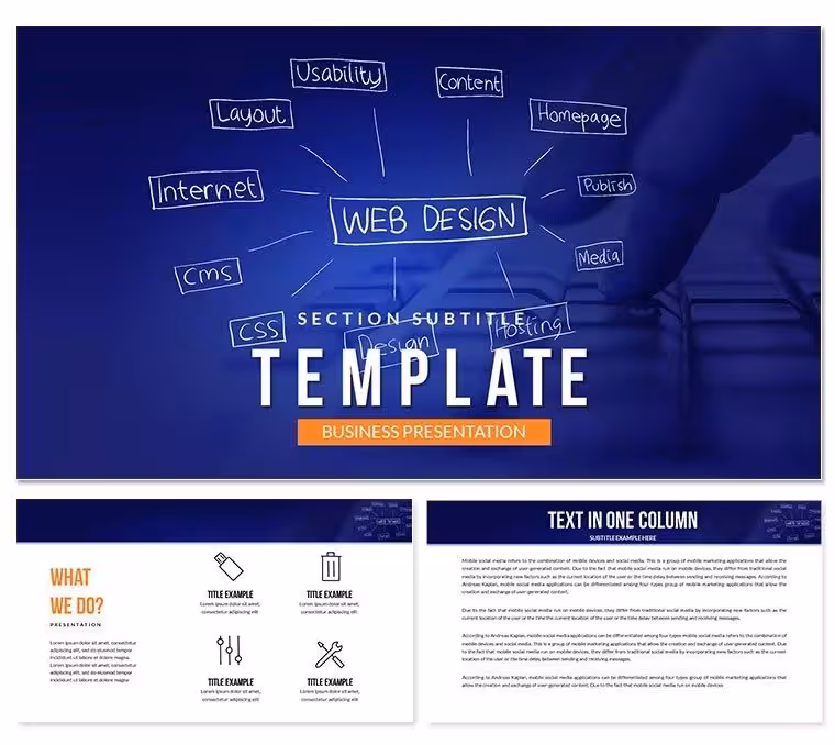 Web design - Website Builder PowerPoint Template