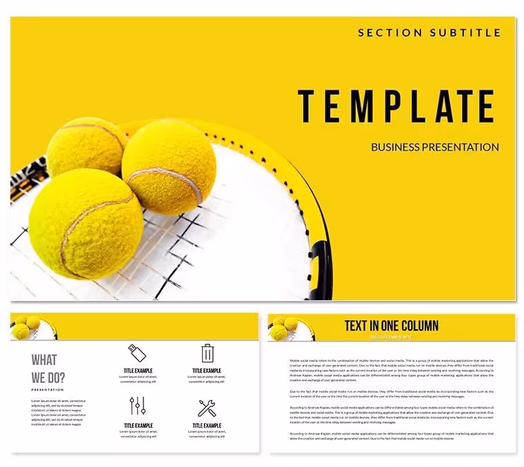 Great Tennis PowerPoint templates