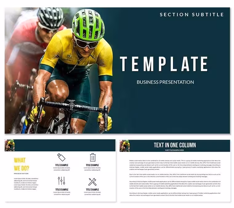 Bike Races PowerPoint templates