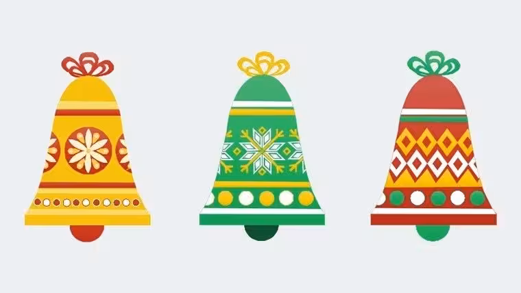 Chime into Charisma: Christmas Bells PowerPoint Shapes