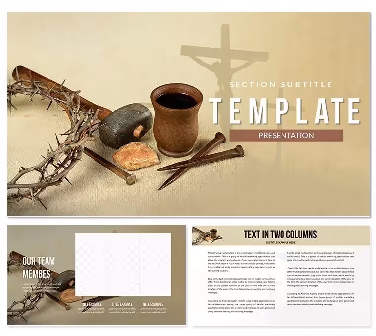 Jesus Crucifixion PowerPoint Template