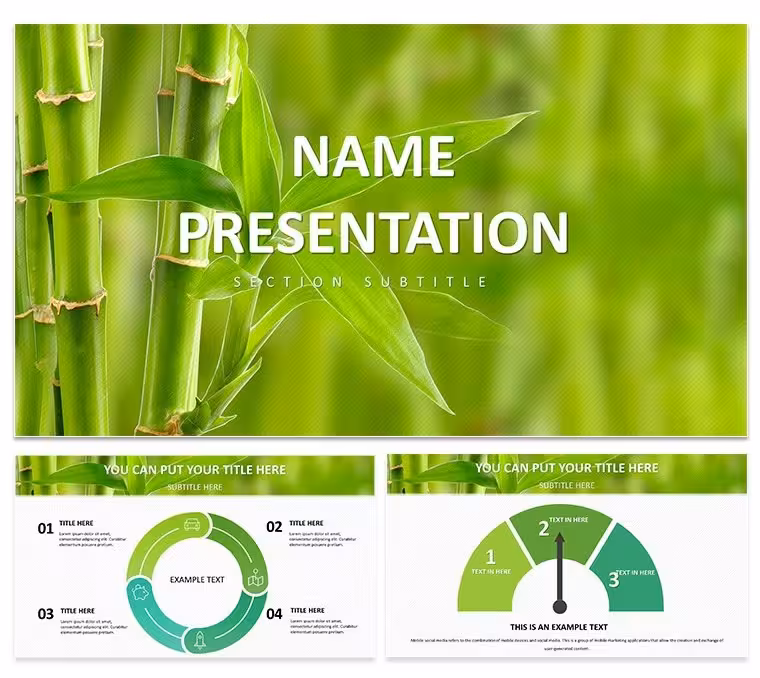 Eco Bamboo Keynote Template: Green Designs for Inspired Presentations