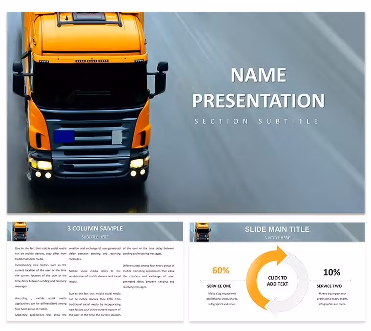 Logistics and Technology PowerPoint Template: Charting the Future of Supply Chains