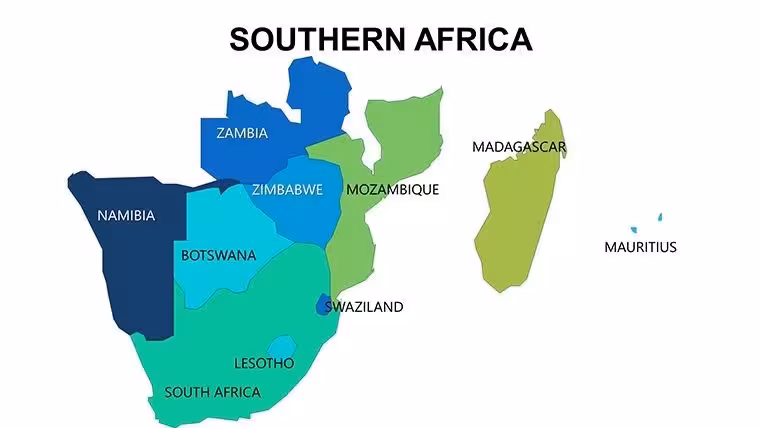 Southern Africa Maps Keynote Template: Precision in Every Province