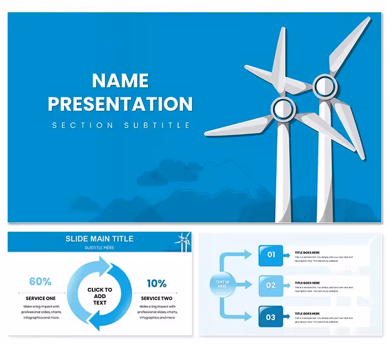 Wind Energy PowerPoint Template: Capturing the Breeze
