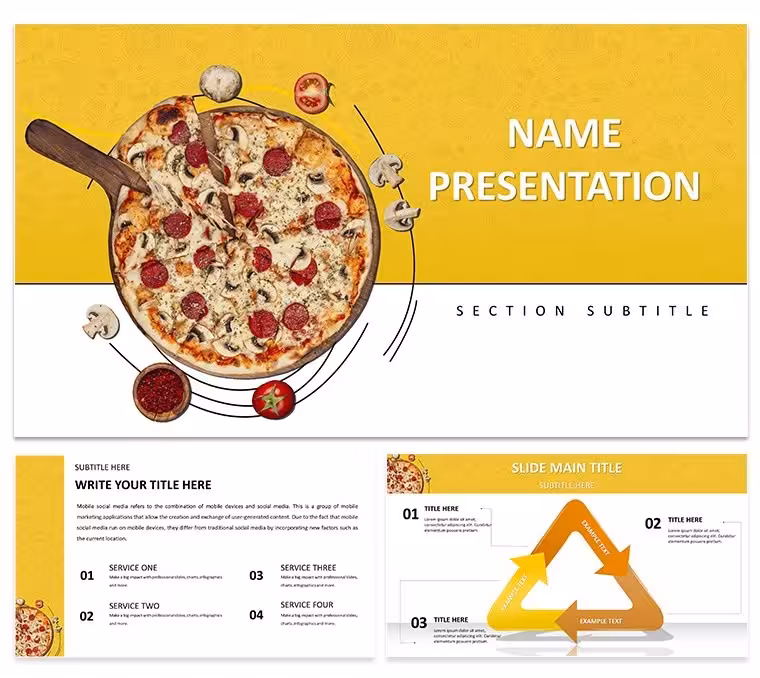 Delicious Pizza Recipe Keynote Template: Presentation