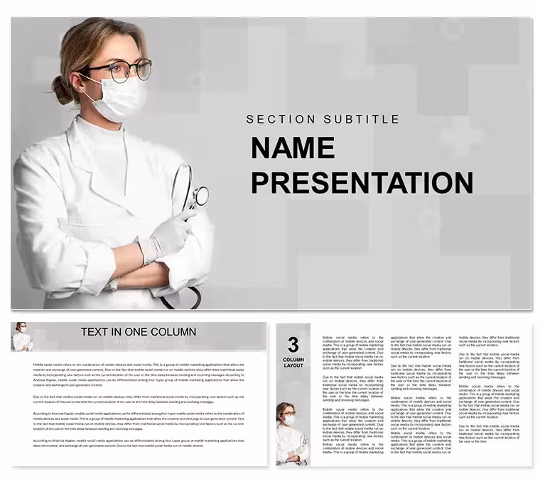 Doctor and Medical Services PowerPoint template