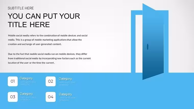 Commercial Doors PowerPoint Charts Template