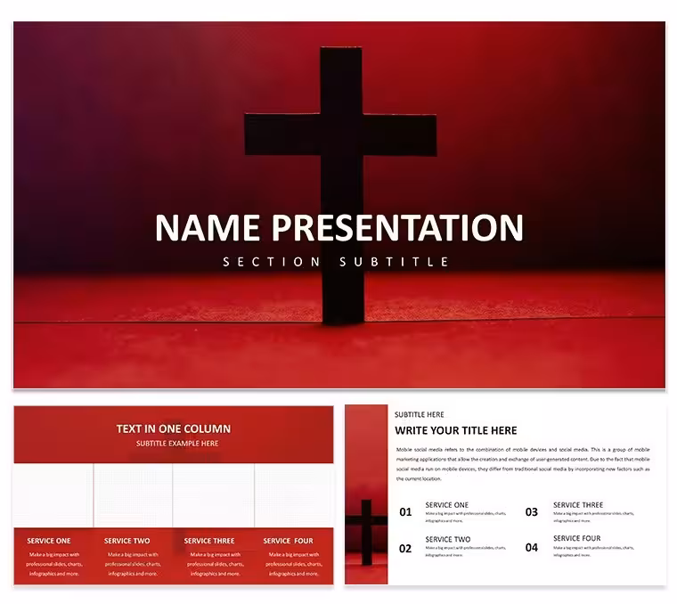 Spiritual Keynote Presentation Template - Free Download, Journey of Faith Slides