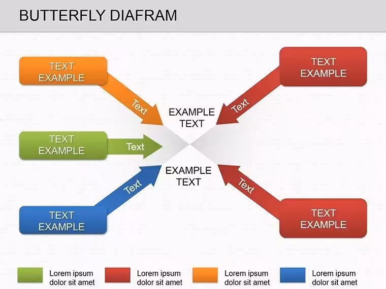 Butterfly PowerPoint Diagrams Template