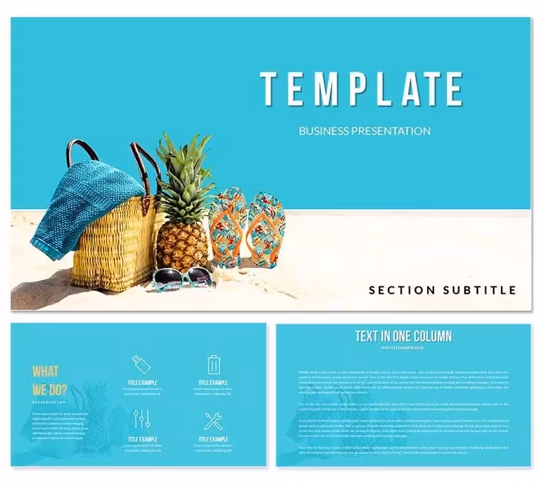 Beach Equipment PowerPoint templates