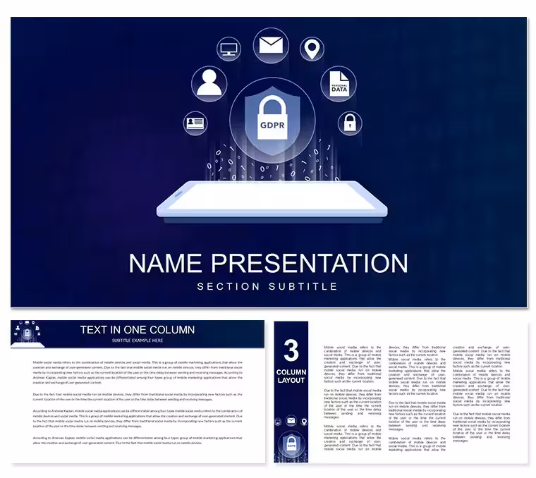 GDPR Data Protection PowerPoint template