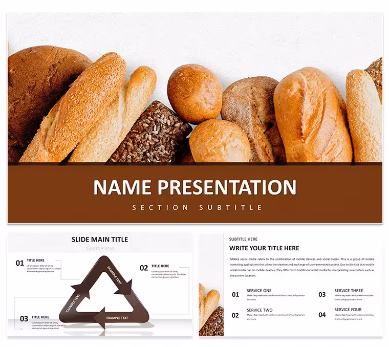 Bread and Bread Rolls PowerPoint Template