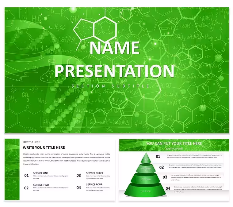 Molecular Structure Education PowerPoint Template