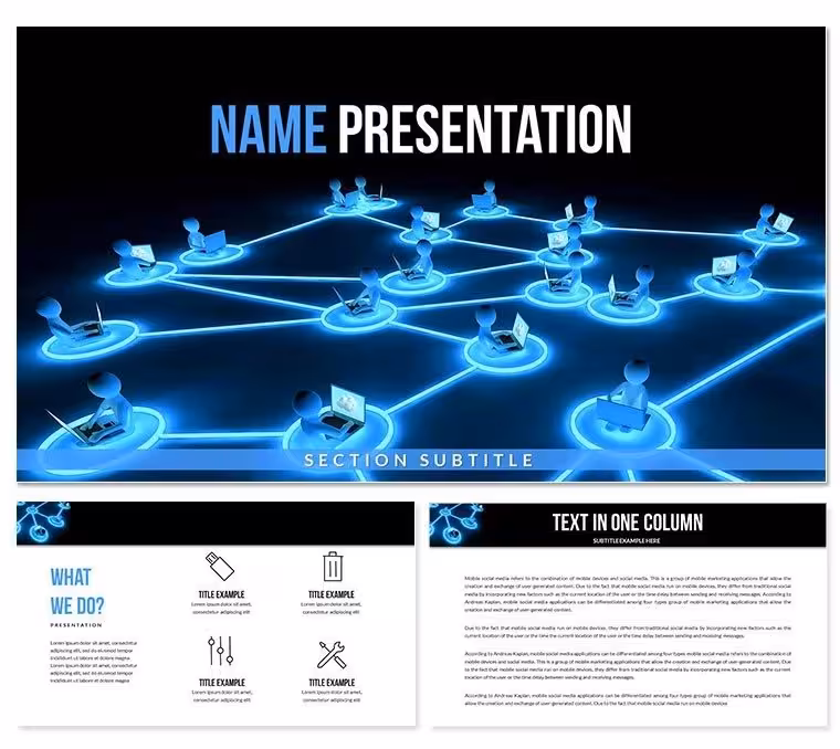 Internet Computer Network PowerPoint Templates
