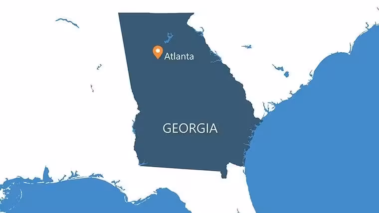 Editable Georgia USA Maps for Keynote Presentations