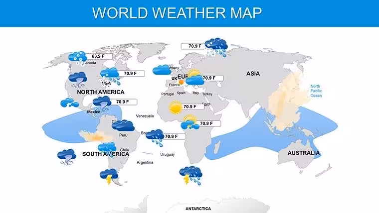 Dynamic World Weather Keynote Maps Template