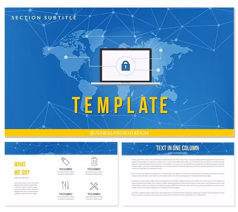 Security Services Spyware Protection PowerPoint Template