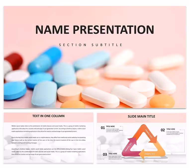 Modern Medicine Minimalist PowerPoint Template for Clarity