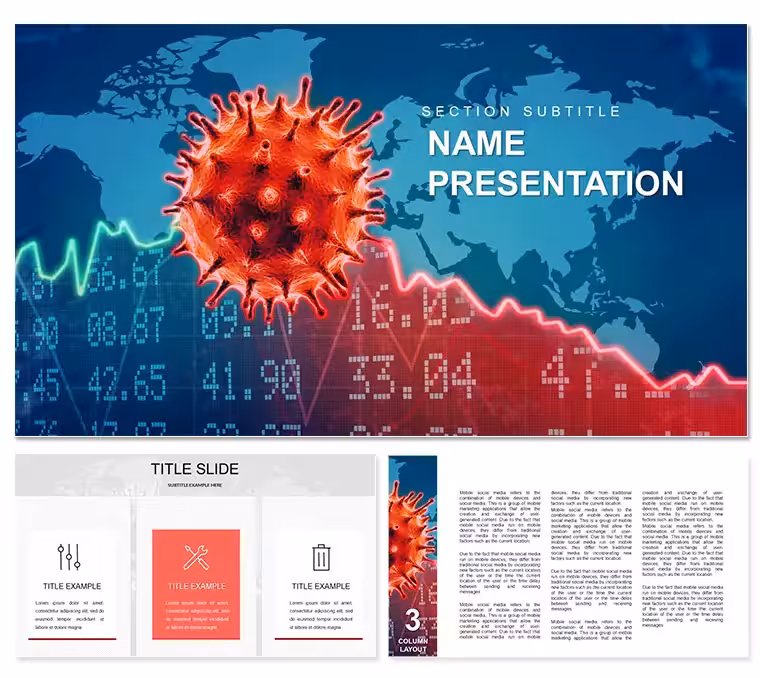 Economic Impact of Viruses PowerPoint Template