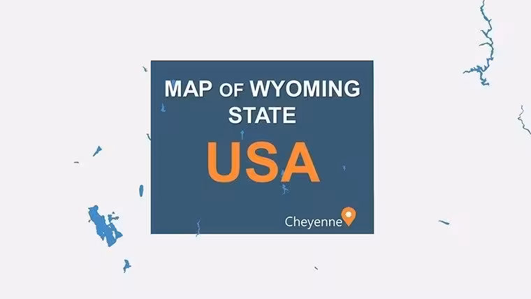 Wyoming PowerPoint Maps: Customizable PPT Slides