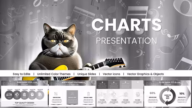Music PowerPoint Charts Template - Harmonize Ideas