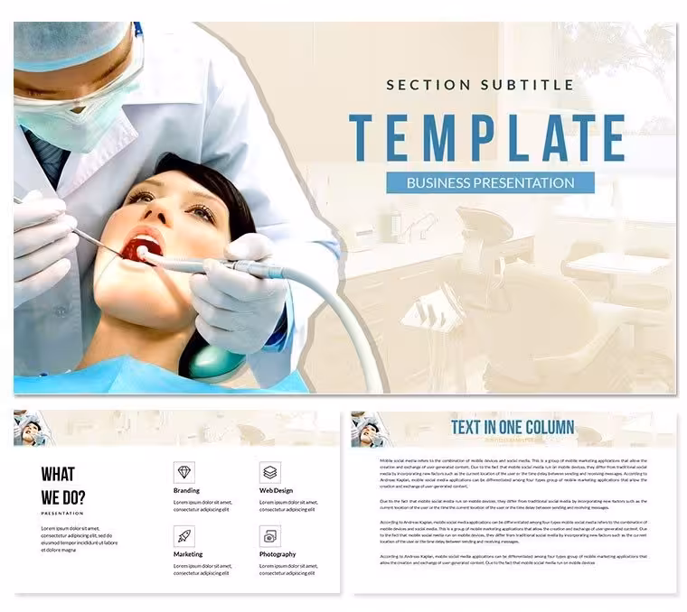 Dental treatment - Installing dental implants Presentation Templates