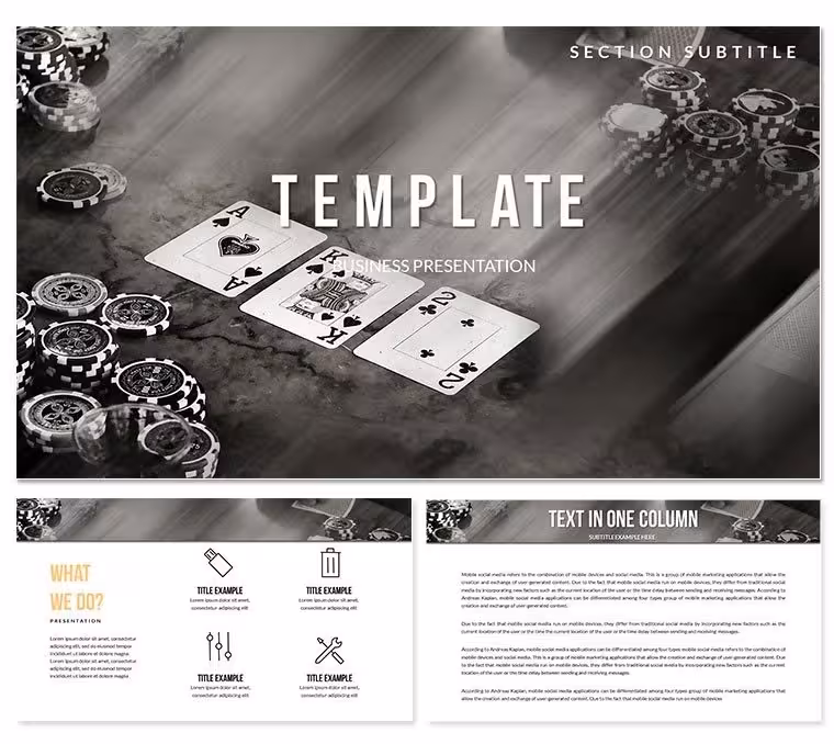 Casino Games PowerPoint Template: Presentation