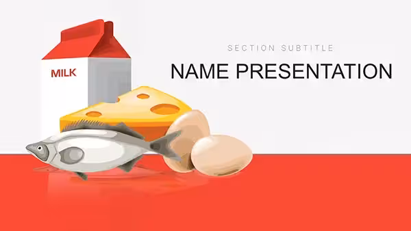 Vitamin D Foods PowerPoint Template
