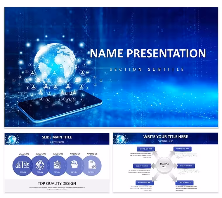 Global Connectivity Keynote Template: Weave the World into Your Words