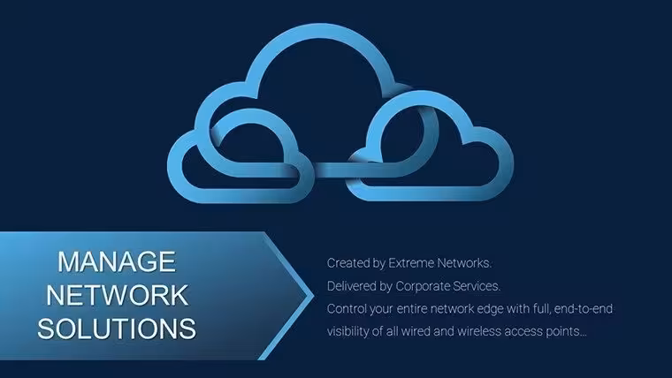 Manage Network Solutions PowerPoint Chart Template: Visualize Complex Architectures