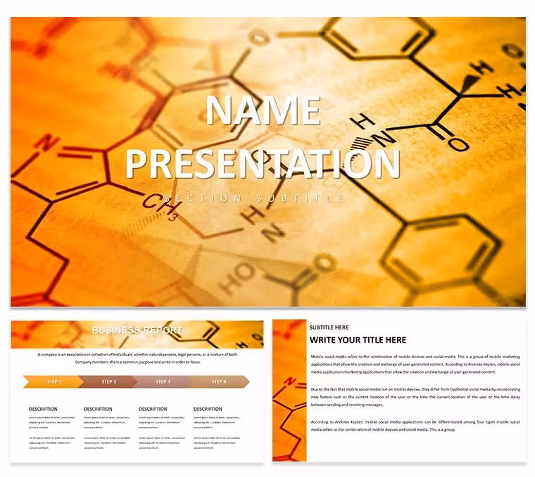 Chemical Structure Keynote Template: Free Download