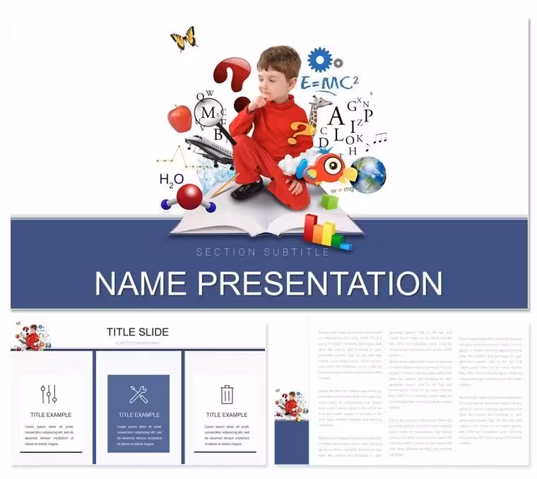 Online Education PowerPoint Template: Connect Virtually, Teach Vividly
