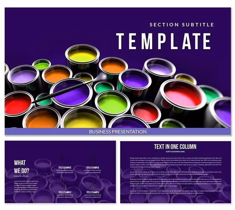 Paint Cans PowerPoint template