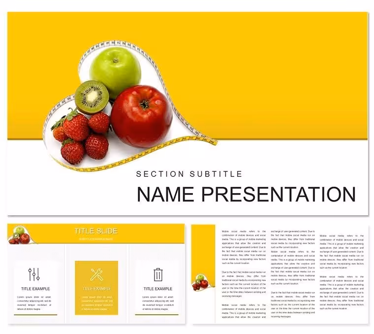 Fresh Fruit Diet PowerPoint Template: Harvest Health in Every Slide