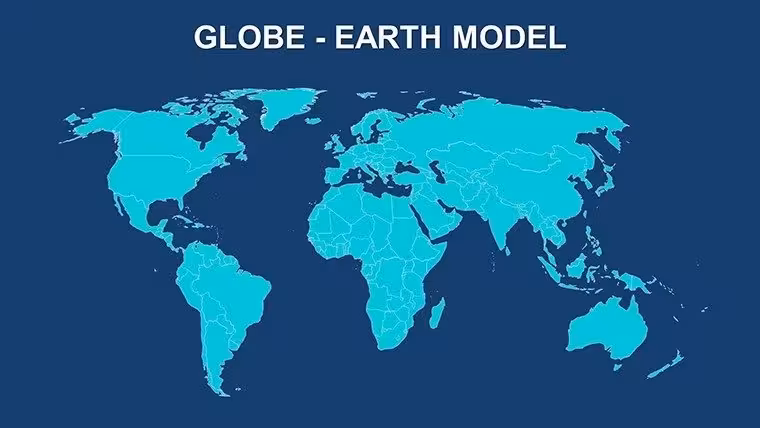 Earth World PowerPoint map