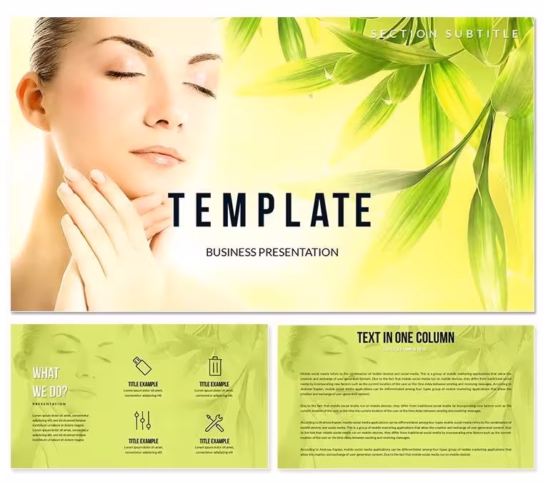 Beauty and Facial Care PowerPoint templates